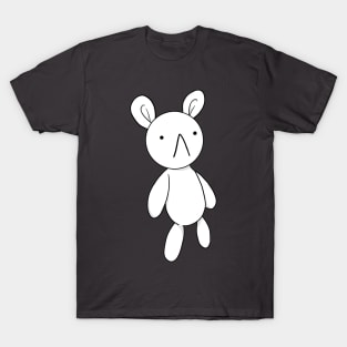 White Rabbit Bunny Doll Keychain Style Meiruko T-Shirt